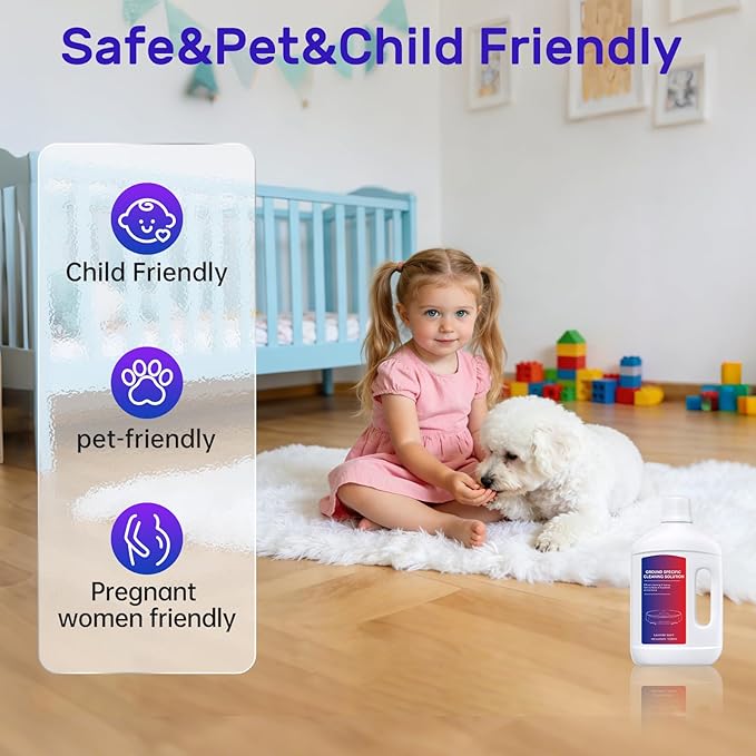 Nukisa Lavender Floor Cleaning Solution 1L Compatible with Dreame Wet & Dry Vacuum and Robot， Residue & Streak Free,Suitable for All Robot Vacuum Cleaners and Wireless Wet Dry Dual-Use Vacuum Cleaners