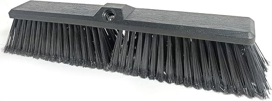 FRAXIR Push Broom Head Outdoor Large Stiff Bristle - Excellent Cleaning Performance- Easy Installation (18 inches)