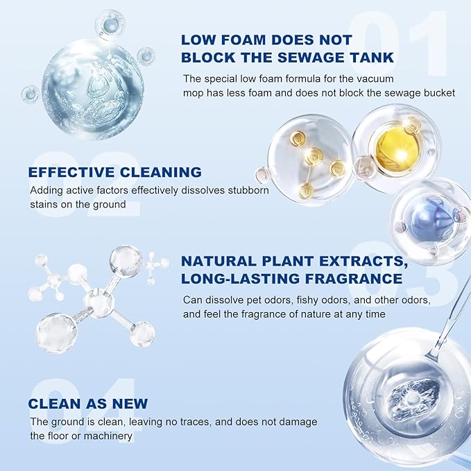 88PCS Floor Cleaner Lavender Scent Compatible with Tineco Vacuum Mop, One Pill At a Time Residue & Streak Free, Suitable for All Robot Vacuum Cleaners and Wireless Wet Dry Dual-Use Vacuum Cleaners