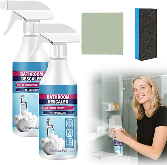 Bathroom Descaler Foam Cleaner, 2025 New Bathroom Descaler, Stubborn Stains Cleaner, All Purpose Bathroom Cleaner Spray for Home Kitchen, 4Floz/120ml (2)