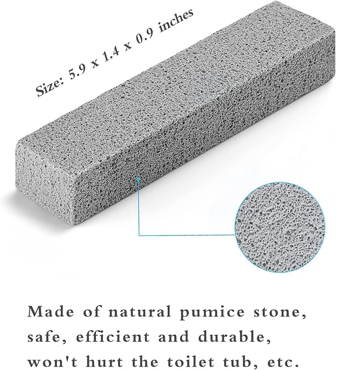 8Pack Pumice Stone for Toilet Cleaning Bowl Stick, Pumice Stick Cleaner for Removing Toilet Bowl Ring, Bath, Household, Kitchen, Spa, Pool, Grill,Household Cleaning