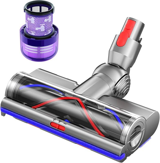 Vacuum Head Replacement Compatible with Dyson V10 Cyclone Cordless Vacuum Cleaner, The Motorhead Replacement Parts Suitable For Hardwood Floor Attachment, Includes 1 motorhead and 1 Replace Filter.