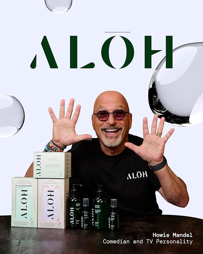 ALŌH Skin - Softening Sanitizing Hand Wipes – Peppermint + Eucalyptus Aloe (1 Box of 20 Individually Wrapped Wipes)