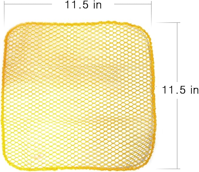 Dish Washing Net Scrubber 5pcs/ Innovative Mesh Cloth, Quick Dry - No More Sponges with Smell / 11.5 by 11.5 inches/Advanced Raw Material-Polypropylene 100% (Pink 5)