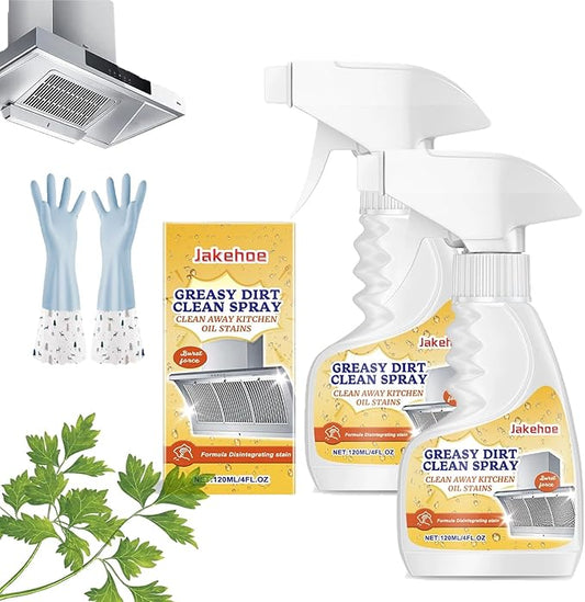 Multifunctional Powerful Kitchen Foam Cleaner, 2025 New All Purpose Oil Stain Cleaning Spray, Powerful Degreasing, Gentle Formula, Perfect Forovens, Grills And Microwaves (2)