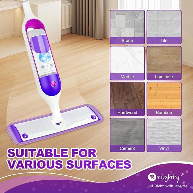 Orighty Reusable Mop Pads for Swiffer PowerMop, 20 Pack Power Mop Pads Refills for 13 ''-15 '' Spray Mop, Microfiber Mop Pads Refills for Multi-Surface Floor, Machine Washable