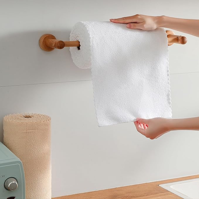 Tigona 80 Pack Microfiber Cleaning Cloth Roll,Lint Free Rags & Tear Away Reusable Towels Washable Scratch,Ultra Absorbent Dish Rags(12" x 12") for Car Kitchen Home Garage-White