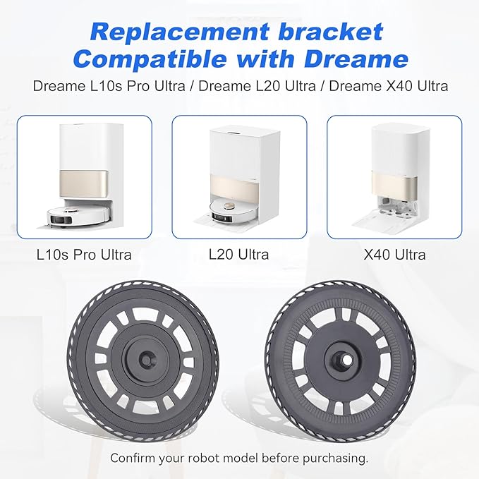Mop Pad Plate Accessories for Dreame L10s Pro Ultra Heat/L10s Ultra Gen2/X30 Ultra/X40 Ultra/L20 Ultra/X40 Master/L40 Ultra,Mova E30 Vacuum Cleaner - Board Holder Replacement Mop Tray Part Attachment