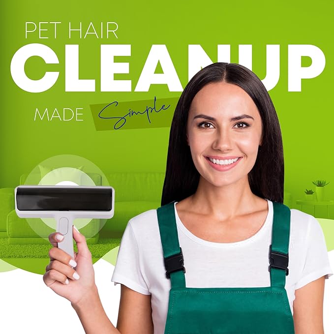 Benji Waldo Pet Hair Remover, Reusable Roller for Cat and Dog Hair Remover for Furniture, Couch, Carpet and Car Seats, for Pet Lovers Stocking Stuffers, Eco-Friendly, No Refills Needed