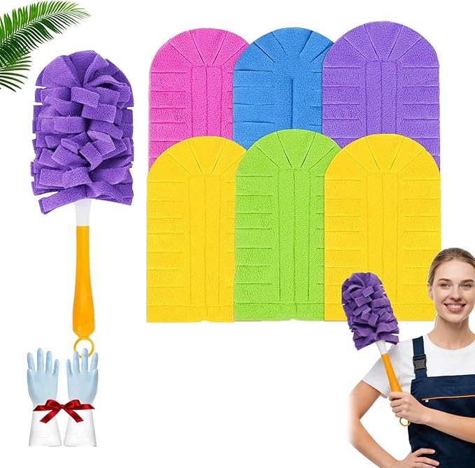 360° Electrostatic Duster Refills — The Sustainable Choice for a Dust-Free Home, Duster Refills Reusable, Larger Size Dusters with 4X Microfibers