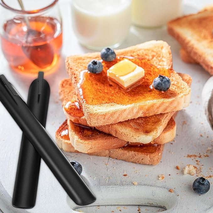 Chumia Crumbers for Servers, Table Crumb Sweepers Bread Cleaner Stainless Steel Table Crumbers for Tablecloth in Restaurants and Homes, Servers, Waiters, Waitresses Tool Accessories (Black,20)