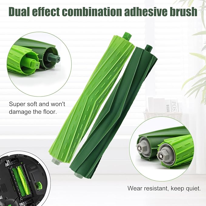 Detetap Replacement Parts Roller Brushes for iRobot Roomba i&e&j Series E5 E6 i1 i1+ i7 i7+ i7 I7 Plus i6 i6+ i3 i3+ i4 i4+ i8 i8 j7 j7+ Vacuum Cleaner Accessories