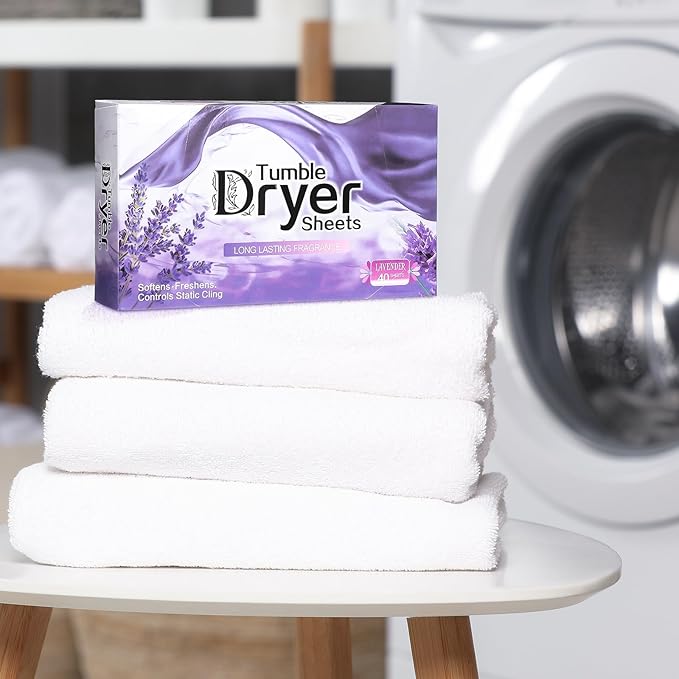 Hushee 320 Pcs Count Dryer Sheets Bulk Natural Fabric Softener Sheets Laundry Softener Naturally Softens and Removes Static Cling