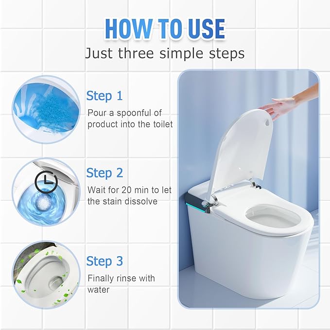 Foam Toilet Cleaner, 2025 New Toilet Bowl Cleaner, Advanced Bathroom Cleaner for Home, Non-Toxic Toilets Cleaning Powder with Families (3)
