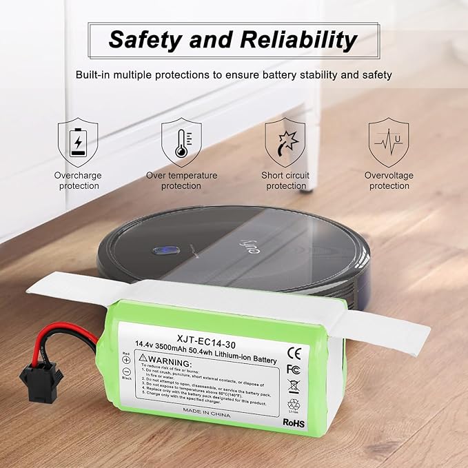 Powilling Upgraded 3500mAh N79 14.4V Battery for Eufy RoboVac 11 11S 30 15C 25C 35C Robot Vacuum Cleaner for Ecovacs Deebot N79 N79S Deebot 500 600 DN622, Goovi F007C D380