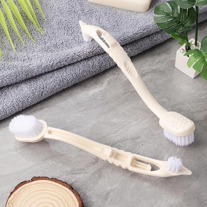 2pcs Sturdy Shoe Brush Handle Multi-use Cleaning Brush for Laundry Kitchen Scrub