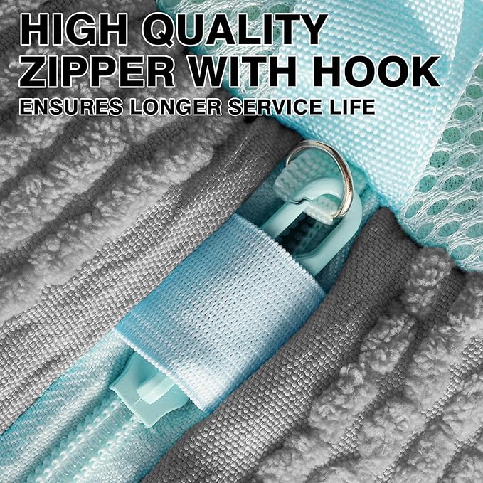 Shoe Washing Machine Bag Upgrade Version Laundry Shoe Bag for Washer and Dryer 100% Safe and Easy Shoe Cleaning 1 Pair (Gray, One Size)