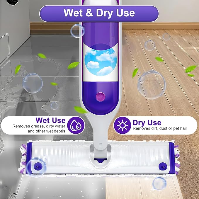 42 Count Disposable for Swiffer Power Mop Pads, 5X Cleaning Power Mop Refills, Replacement Floor Cleaning Refills, Non-Washable & Unscented for Floor Surface Cleaning