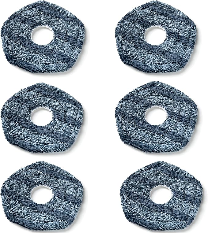Chuancheng 6 Pack Reusable Mop Pads for EU-fy X10 Pro Omni for EU-fy X9 Pro Robot Vacuums, Replacement Washable Mopping Cloth Mop Pads