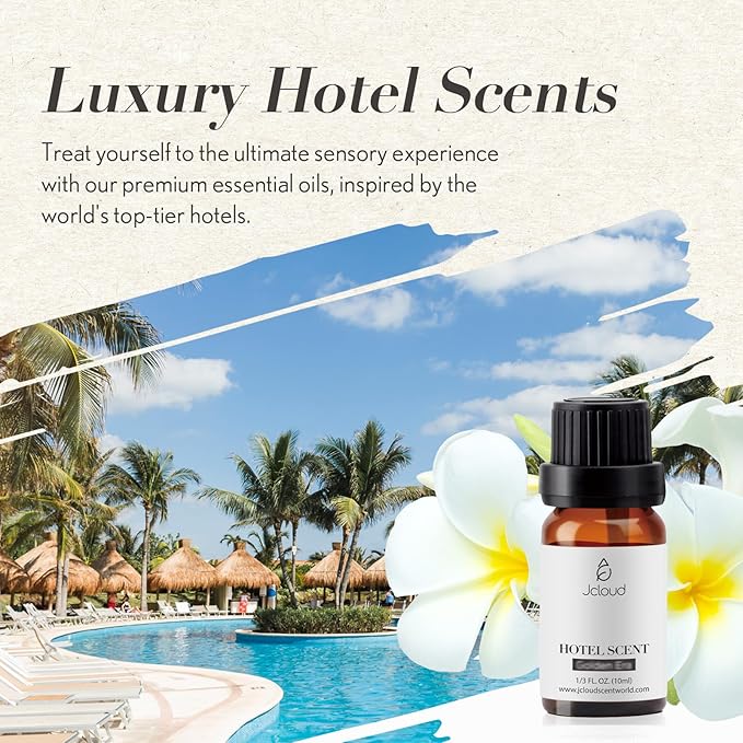 JCLOUD Modern Glamour Essential Oil Inspired by W Hotel | Hotel Scent - Pure Aromatherapy Diffuser Oil with Rose and Cedarwood, Home Luxury & Hotel Scents for Essential Oil Diffusers - 10mL