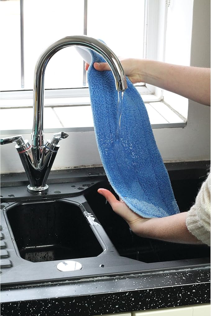 E-Cloth Deep Clean Mop, Microfiber Mop, Perfect Floor Cleaner for Hardwood, Laminate, Tile and Stone Flooring, Washable and Reusable, 100 Wash Promise