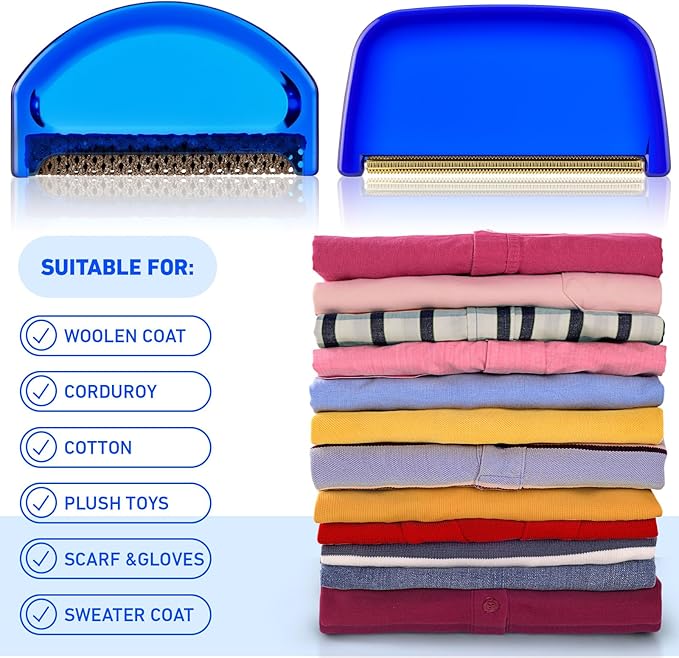 Boao 20 Pieces Sweater Combs to Remove Pilling Sweater Defuzzer Multi-Fabric Shaver and Cashmere Comb Wool Pilling Remover Pills, Fuzz from Clothes