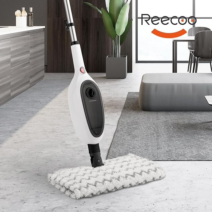 REECOO Steam Mop Pad, Good Steam Permeability,Durable/Soft/Good Adsorption,Floor Steamer Microfiber Pads for Removing Dust and Stains on Living Room Wooden Floors, Oil Stains on Kitchen Floor Tiles