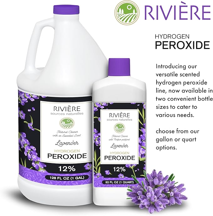 Rivière 12% Scented Hydrogen Peroxide, Gallon, Lavender