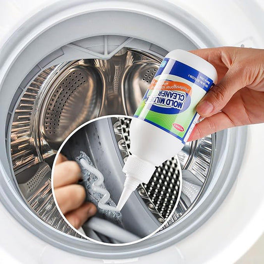 Powerful Stain Remover Gel Cleaner Whitening Deep Cleaner for Washing Machine Seal, Bathroom Grout, Walls, Shower, Kitchen Sinks and Refrigerator Strips - 5 Fl Oz