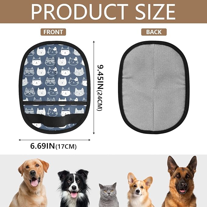 CHPGPUG Cat Pet Hair Removal Glove for Cats & Dogs Reusable Pet Hair Removal Glove pet Hair Electrostatic Gloves