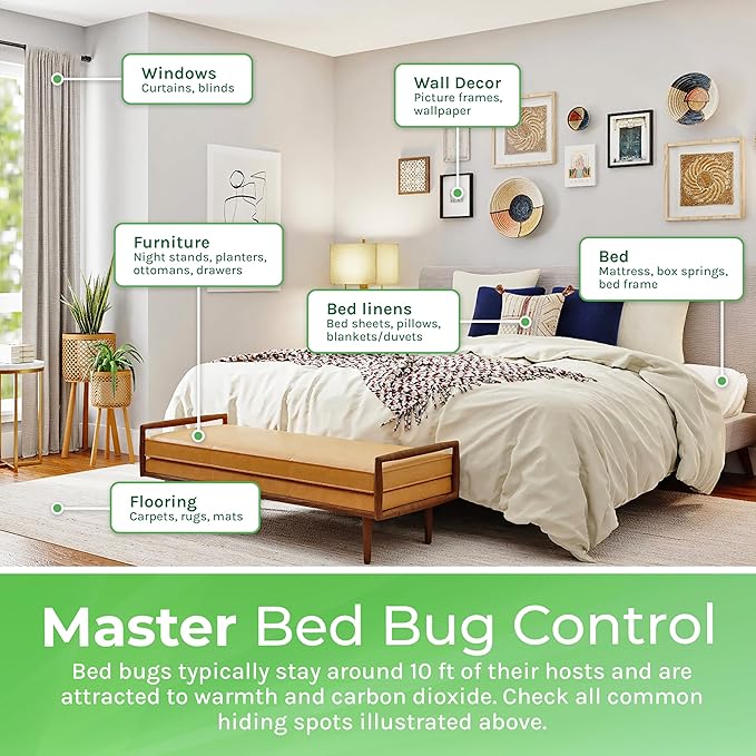 Hygea Natural Lice, Mite, and Bed Bug Natural Spray - Child & Pet Friendly - Immediate Results - Stain & Odor Free (24 Ounce)