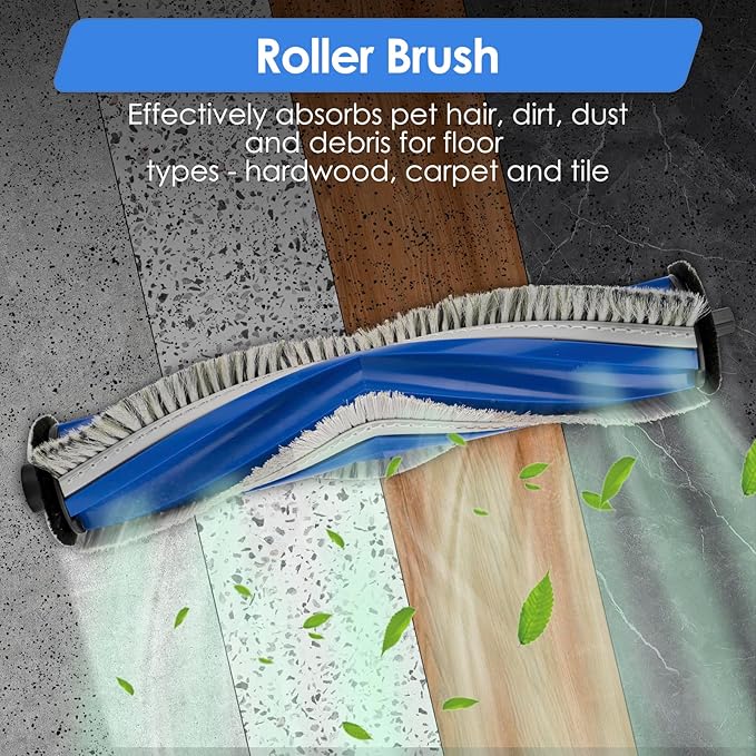 (20 Pack) M12 Pro+ Replacement Parts Compatible with ECOVACS DEEBOT T30 Omni/ T30 Pro Omni/Yeedi M12 Pro+ Robot Vacuum, 1 Roller Brush, 4 Side Brushes, 3 HEPA Filters, 6 Dust Bags, 6 Mop Pads