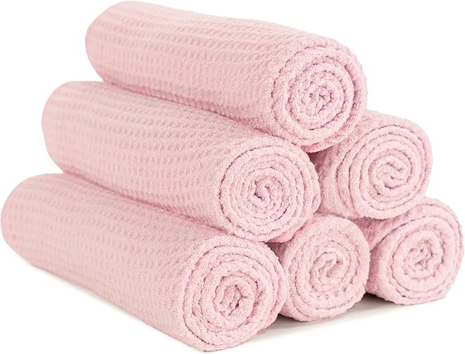 S&T INC. Microfiber Gym Towels, Yoga Towel for Home and Gym Bag, 16 Inch x 27 Inch, 6 Pack