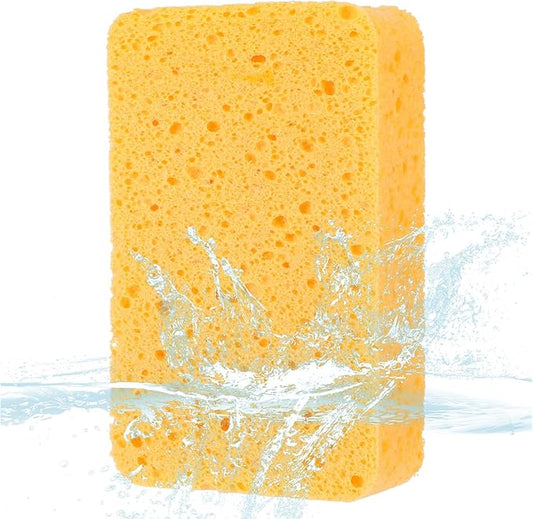 1 PCS Large Sponges for Cleaning, Natural Wood Pulp Sponges, 5.7x3.5x1.5 inch Cleaning Big Sponge for Kitchen, Bathroom, Countertops, Car Wash