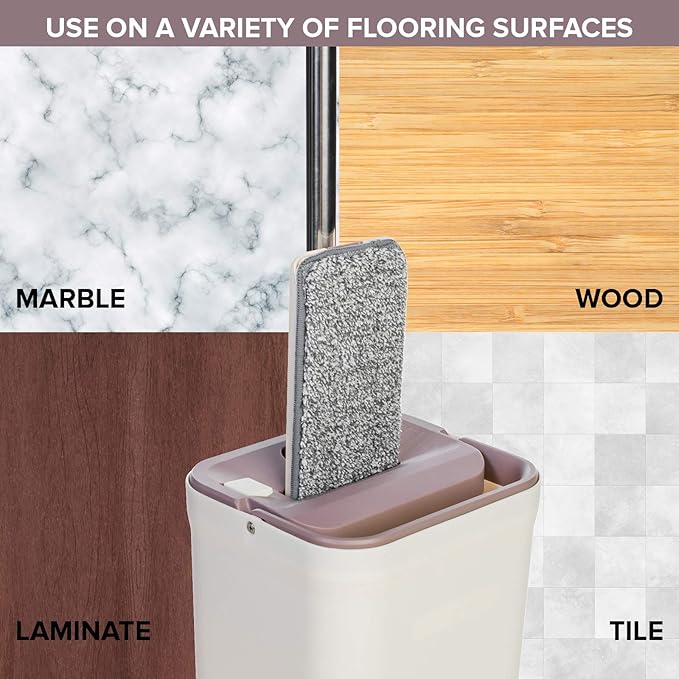 Micro Flat Mop 3-Pack Mop Replacement Head Refills - Microfiber Cleaning Pad - Use Wet or Dry - Reusable and Machine Washable Floor Mop Pads (3-Pack)