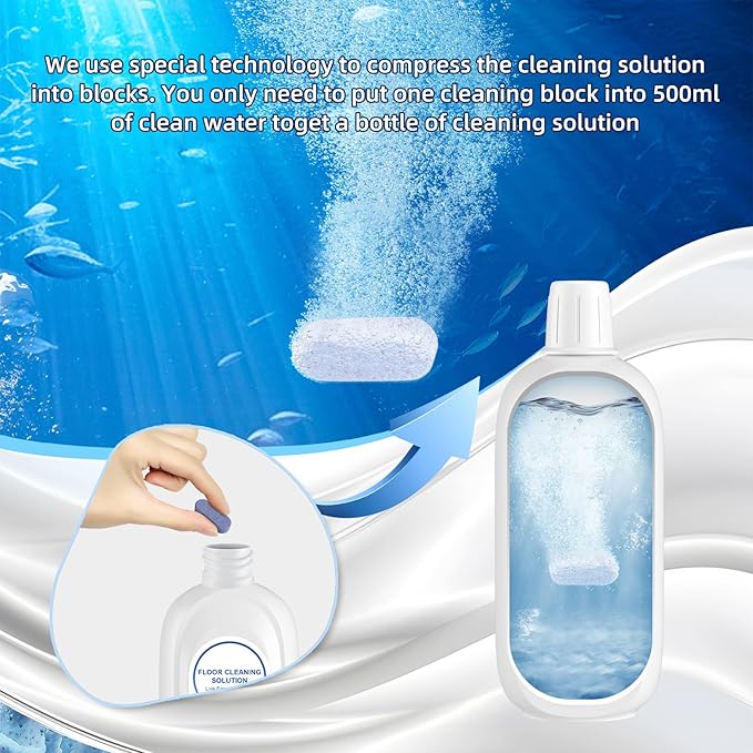 Nukisa 10 Bottles Compatible with Tineco Cleaning Solution Pet 500ml Per Bottle Lavender Scents Floor Cleaner Compatible with All Robot Vacuums with Mopping and Cordless Wet/Dry Vacuum (Lavender)