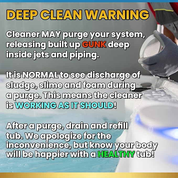 3-in-1 Spa Cleaner - Clarifies Water, Stops Scum and Removes Foam, Works with Chlorine and Bromine 16oz