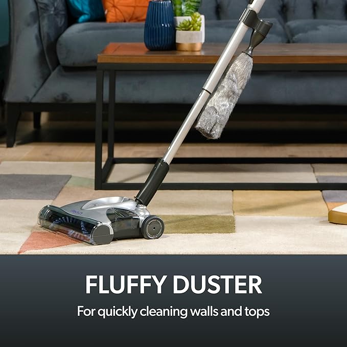 Gtech SW02 Cordless Lithium Carpet and Hardwood Floor Sweeper - Cordless Adjustable Vacuum - Up to 60 Minutes of Runtime - Rechargeable 7.2v Li-ion Battery - Lightweight (3.5 lbs.)
