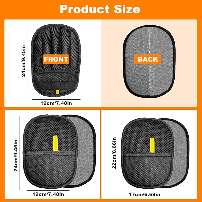 IDAFureverHome 2 Pairs of pet Grooming Gloves, Suitable for Cats and Dogs. Five-Finger Static pet Grooming Gloves. Reusable pet Grooming Tools for Sofas, Clothes, pet beds and Carpets. (S)