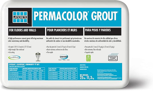 LATICRETE PERMACOLOR Grout Midnight Black 25LB