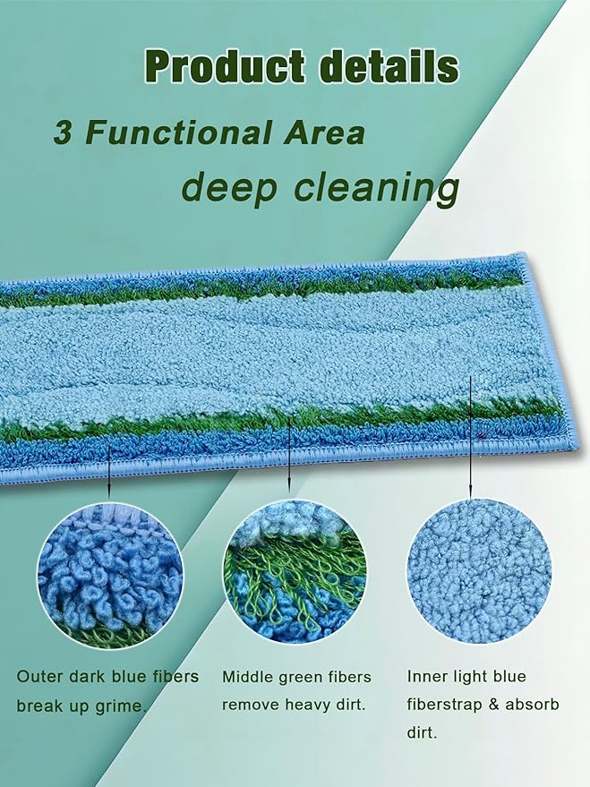 E-HAO Upgraded M6 Wet Mopping Pads for iRobot Braava Jet M6 Series 6012/6110/6112/6113 Ultimate Robot Mops. Washable & Reusable Microfiber M6 Mop Deep Clean Pads Accessories, 8-Pack