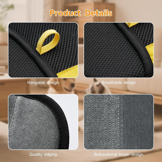 Ulyuhoda Pet Hair Remover - 2025 New Electrostatic Magic Brush Pet Hair Remover Glove, Reusable Cat & Dog Hair Remover Tool for Clothing, Couch, Furniture, Carpet, Car Seat, Cat Grooming Glove, 1 PCS