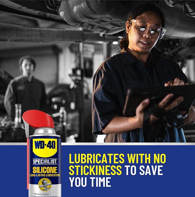 WD-40 Specialist Silicone Lubricant with SMART STRAW SPRAYS 2 WAYS 11 OZ [6-Pack]