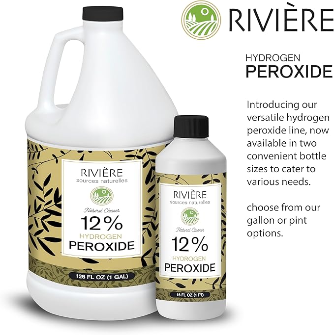 Rivière 12% Hydrogen Peroxide, 1 Gallon