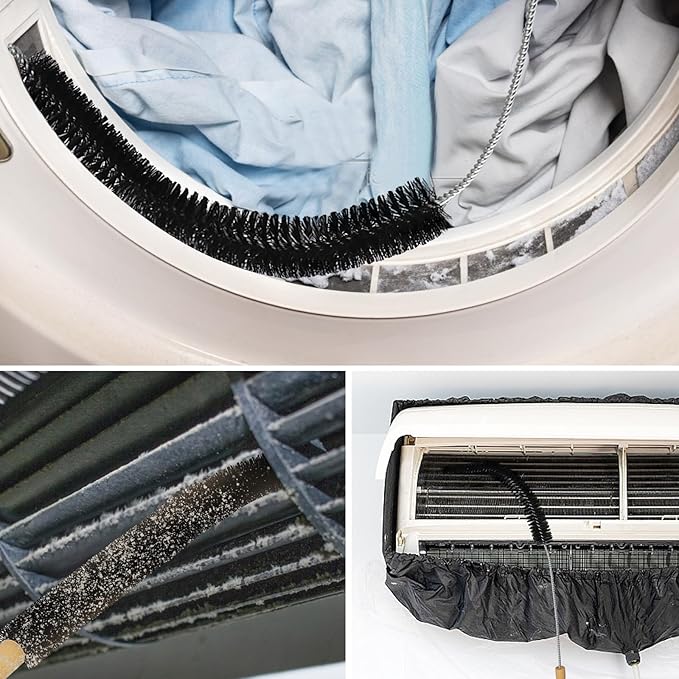 dryer lint brush vent cleaner Long Flexible Vacuum Brush dryer vent brush,dryer lint cleaner Laundry Room and Washer Dryer Brush