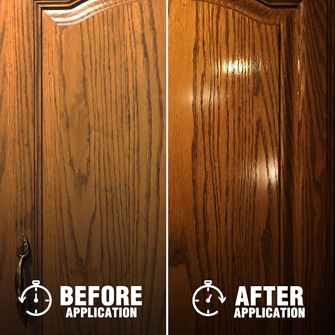 Milsek Furniture Polish and Wood Cleaner with Orange Oil - Multipurpose Cleaning Supplies for Home and Household from Hardwood Floors to Kitchen Cabinets- 64 Fl Oz (Pack of 1)