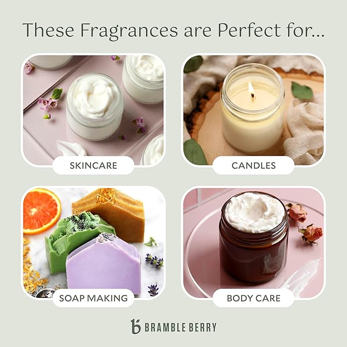 Bramble Berry Warm Flannel Fragrance Oil 2 oz | Cozy Masculine Scent for Soap Making, Candles, Lotion, Bath Bombs & Perfume | Skin Safe, Vegan, Paraben & Phthalate Free