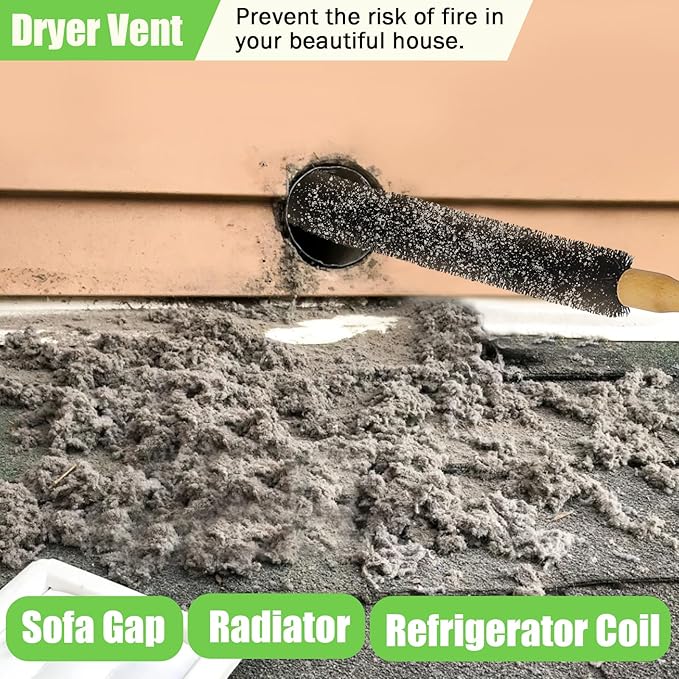 dryer lint brush vent cleaner Long Flexible Vacuum Brush dryer vent brush,dryer lint cleaner Laundry Room and Washer Dryer Brush