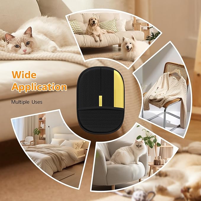 Ulyuhoda Pet Hair Remover - 2025 New Electrostatic Magic Brush Pet Hair Remover Glove, Reusable Cat & Dog Hair Remover Tool for Clothing, Couch, Furniture, Carpet, Car Seat, Cat Grooming Glove, 2 PCS