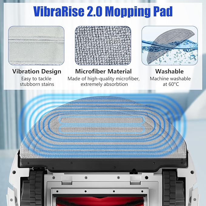 17 Pack Replacement Accessories Parts for Roborock Q10 S5+/ Q10 S5/ Q10 X5/ Q10 X5+ Robot Vacuum Cleaner Kits, with 1 Main Brush, 4 HEPA Filters, 4 mop Pads, 6 Side Brush, 1 Cleaning Tool +Screwdriver